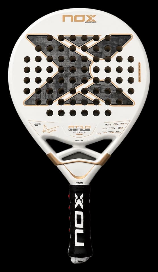 Pala NOX AT10 Genius 12K Alum Xtreme 2026 · Blanca, otra fotografía